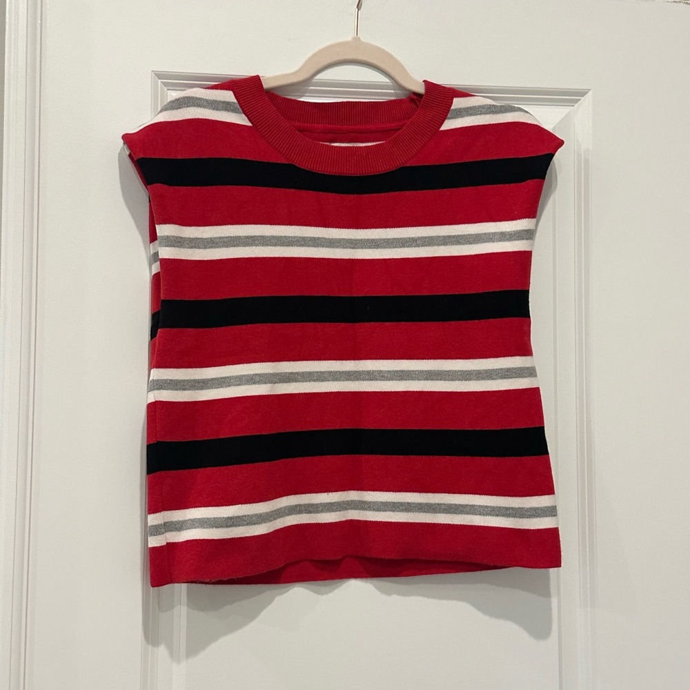 Anthropologie Maeve Striped Sweater Vest